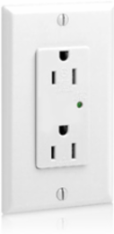 Decora Plus 15 Amp 125 Volt Surge Protective Duplex Receptacle Outlet, Commercial Grade
