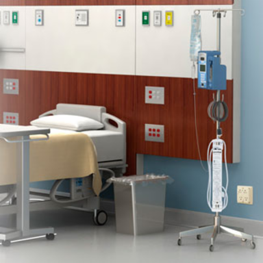 Medical Grade Power Strip Mounting Bracket, Adjustable Clamps 0.875 to 1.25 Inch, Aluminum
