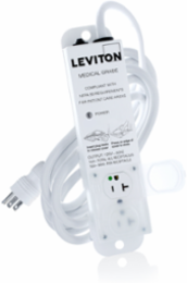 Medical Grade Power Strip, 20 Amp, 125VAC, 15 Foot Cord, 2 NEMA 5-20R Outlets