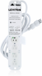 Medical Grade Power Strip 15 Amp, 4 NEMA 5-15R Outlets, 7 Foot Cord