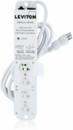 Medical Grade Power Strip 20 Amp, 4 NEMA 5-20R Outlets, 7 Foot Cord