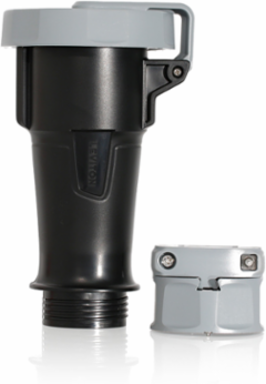 LEV Series IEC Pin & Sleeve Connector 30 Amp, 347/600 Volt, 3-Phase, IP66/IP67/IP68/IP69K