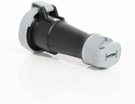 LEV Series IEC Pin & Sleeve Connector 30 Amp, 347/600 Volt, 3-Phase, IP66/IP67/IP68/IP69K