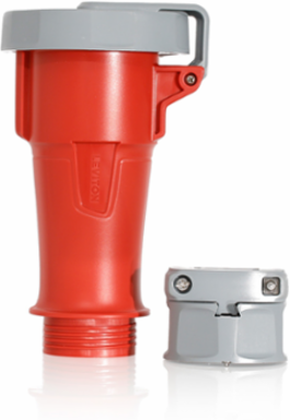 LEV Series 30 Amp IEC Pin & Sleeve Connector, 277/480 Volt, 4-Pole, IP66/IP67/IP68/IP69K