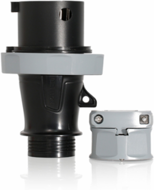 Industrial Grade 30 Amp 347/600V 3-Phase IEC Pin & Sleeve Plug, IP66/IP67/IP68/IP69K