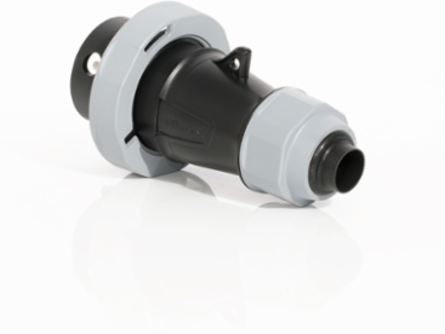 LEV Series 30 Amp IEC Pin & Sleeve Plug, 347/600V, 3-Phase, Watertight, IP66/IP67/IP68/IP69K