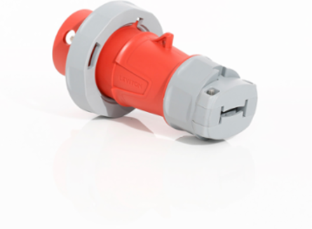 LEV Series IEC Pin & Sleeve Plug 30 Amp 277/480 Volt 3-Phase IP69K