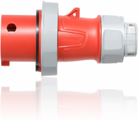 LEV Series IEC Pin & Sleeve Plug 30 Amp 277/480 Volt 3-Phase IP69K
