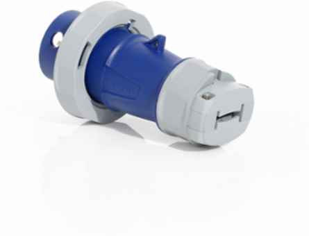 LEV Series 30A IEC Pin & Sleeve Plug, 120/208V, IP66/IP67/IP68/IP69K, 3-Phase