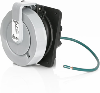 LEV Series 30 Amp IEC Pin & Sleeve Receptacle, 347/600V, IP66/IP69K, 4P, 5W
