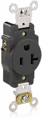 20 Amp Industrial Grade Self-Grounding Receptacle, 125 Volt, NEMA 5-20R