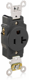 20 Amp Industrial Grade Self-Grounding Receptacle, 125 Volt, NEMA 5-20R