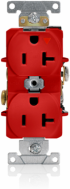 20 Amp Isolated Ground Duplex Receptacle, 125 Volt, Heavy-Duty Industrial Grade