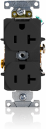 20 Amp Heavy-Duty Industrial Grade Duplex Receptacle, Self-Grounding, NEMA 5-20R