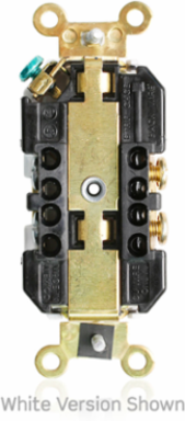 20 Amp Tamper-Resistant Duplex Receptacle Outlet, NEMA 5-20R, Nylon Body