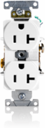 20 Amp Heavy-Duty Industrial Duplex Receptacle, NEMA 5-20R, 125 Volt