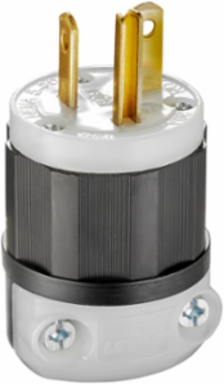 Industrial Grade Straight Blade Plug 20 Amp 125 Volt NEMA 5-20P