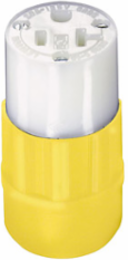 20 Amp 125 Volt Industrial Grade Straight Blade Connector, NEMA 5-20R