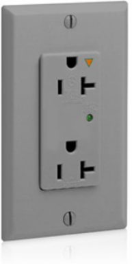 Decora Plus 20 Amp 125 Volt Surge Protective Duplex Receptacle, Commercial Grade