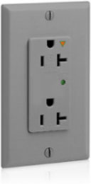 Decora Plus 20 Amp 125 Volt Surge Protective Duplex Receptacle, Commercial Grade