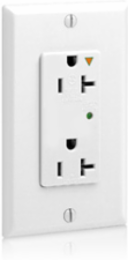 Decora Plus Surge Protective Duplex Receptacle, 20 Amp, 125 Volt, NEMA 5-20R