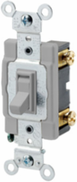 20 Amp Toggle Switch, Single-Pole, Gray, 120/277V, Commercial Grade