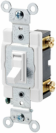 20 Amp Toggle Switch, Single-Pole, Quiet, Commercial Spec Grade, 120/277VAC