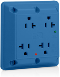 20 Amp Isolated Ground Quadruplex Receptacle Outlet, 125 Volt, NEMA 5-20R
