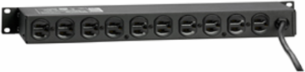 Surge Protected 120V 15A Rack Mount PDU, 19 Inch, 12 ft Cord, 1440 Joules
