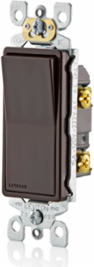 15 Amp Single-Pole Decora Switch, 120/277 Volt, Brown