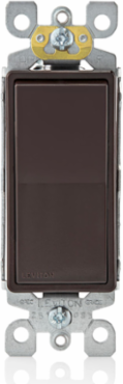 15 Amp Single-Pole Decora Switch, 120/277 Volt, Brown