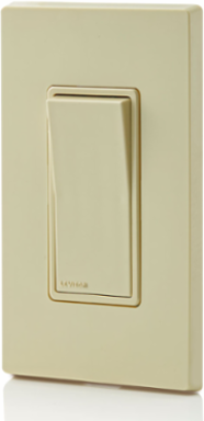 15 Amp Decora Single-Pole Switch, Self-Grounding, Ivory, 120/277 Volt