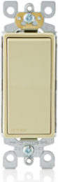 15 Amp Decora Single-Pole Switch, Self-Grounding, Ivory, 120/277 Volt