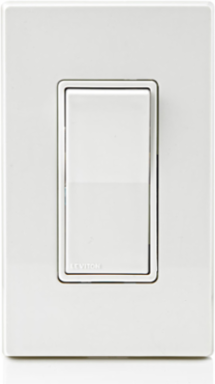 15 Amp Decora Single-Pole Rocker Switch, 120/277 Volt, Self-Grounding, White