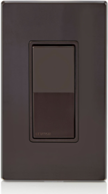 15 Amp Decora 3-Way Rocker Switch, 120/277 VAC, Brown, Self-Grounding
