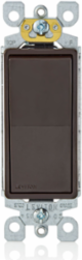 15 Amp Decora 3-Way Rocker Switch, 120/277 VAC, Brown, Self-Grounding