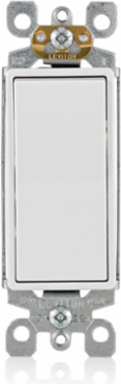 15 Amp Decora 3-Way Quiet Switch, 120/277 Volt, Self-Grounding, White