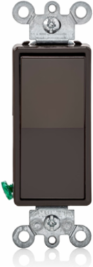 15 Amp Decora Rocker 4-Way Switch, Grounding, Mahogany, UL/CSA Certified