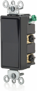 15 Amp Decora 4-Way Grounding Rocker Switch, 120/277 Volt, Black