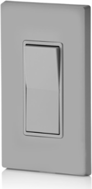 15 Amp Decora Rocker 4-Way Switch, 120/277V, Thermoplastic, Gray