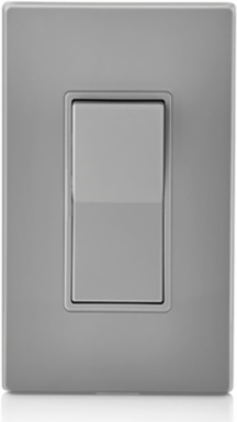 15 Amp Decora Rocker 4-Way Switch, 120/277V, Thermoplastic, Gray