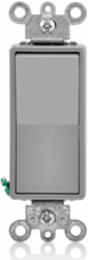 15 Amp Decora Rocker 4-Way Switch, 120/277V, Thermoplastic, Gray