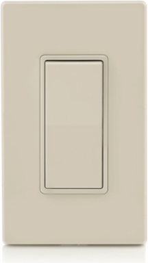 15 Amp Decora Rocker 4-Way Switch, Grounding, Light Almond, 120/277 Volt