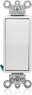 15 Amp Decora Rocker 4-Way Switch, 120/277 Volt, Grounding, White