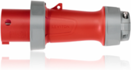 60 Amp Watertight IEC Pin & Sleeve Plug, 277/480 Volt, 4P, 5W, IP66/IP69K