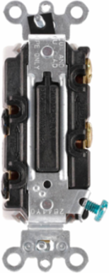 20 Amp Double-Pole Rocker Switch, Quiet, Commercial Grade, 120/277 Volt