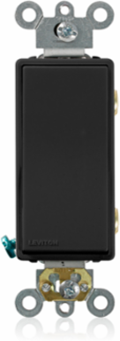20 Amp Double-Pole Rocker Switch, Quiet, Commercial Grade, 120/277 Volt