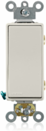 Decora Plus Rocker Switch, 20 Amp, 120/277 Volt, Light Almond