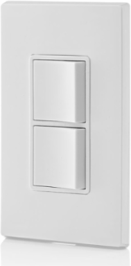 15 Amp Decora Single-Pole Combination Switch, 120/277 Volt, Grounding, White