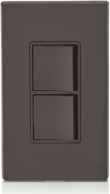 15 Amp Decora Combination Switch, 120/277V, Grounding, Brown
